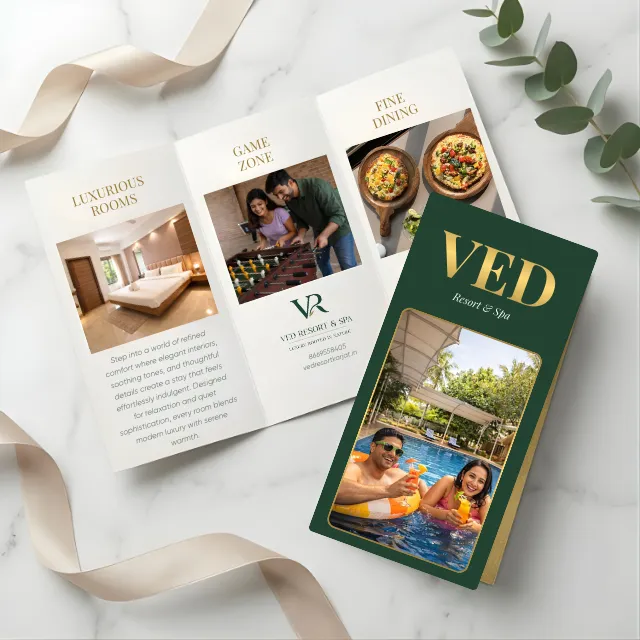 Ved Resort Brochure Mockup